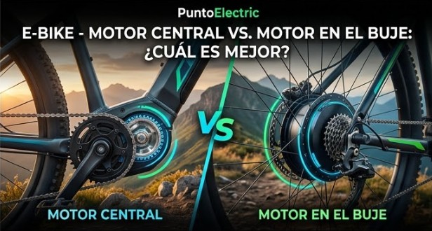 Ebike motor central vs buje puntoelectric