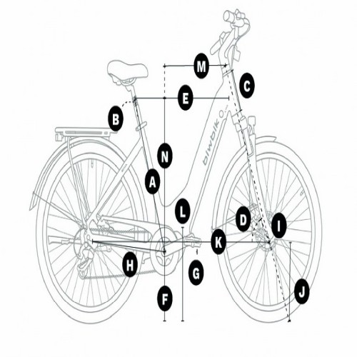 Bicicleta eléctric Biwbik etna talla L y medidas