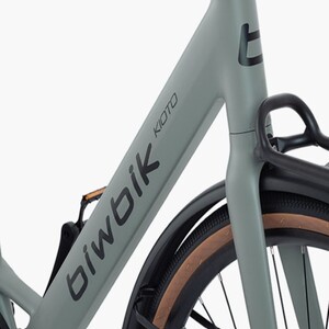 Bicicleta eléctrica kioto vista lateral cuadro