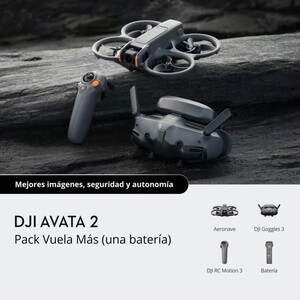dron dji avata 2 pack completo y componentes