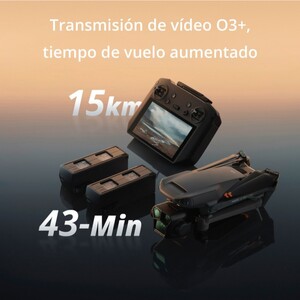 dji mavic 3 pro batería, dron plegado y mando rc
