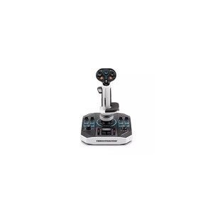 Mando thrustmaster sol r1 flightstick Mando de vuelo profesional frontal con fondo blanco